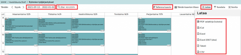 TimeEdit > Teacher > Importing Calendar – Guides in English